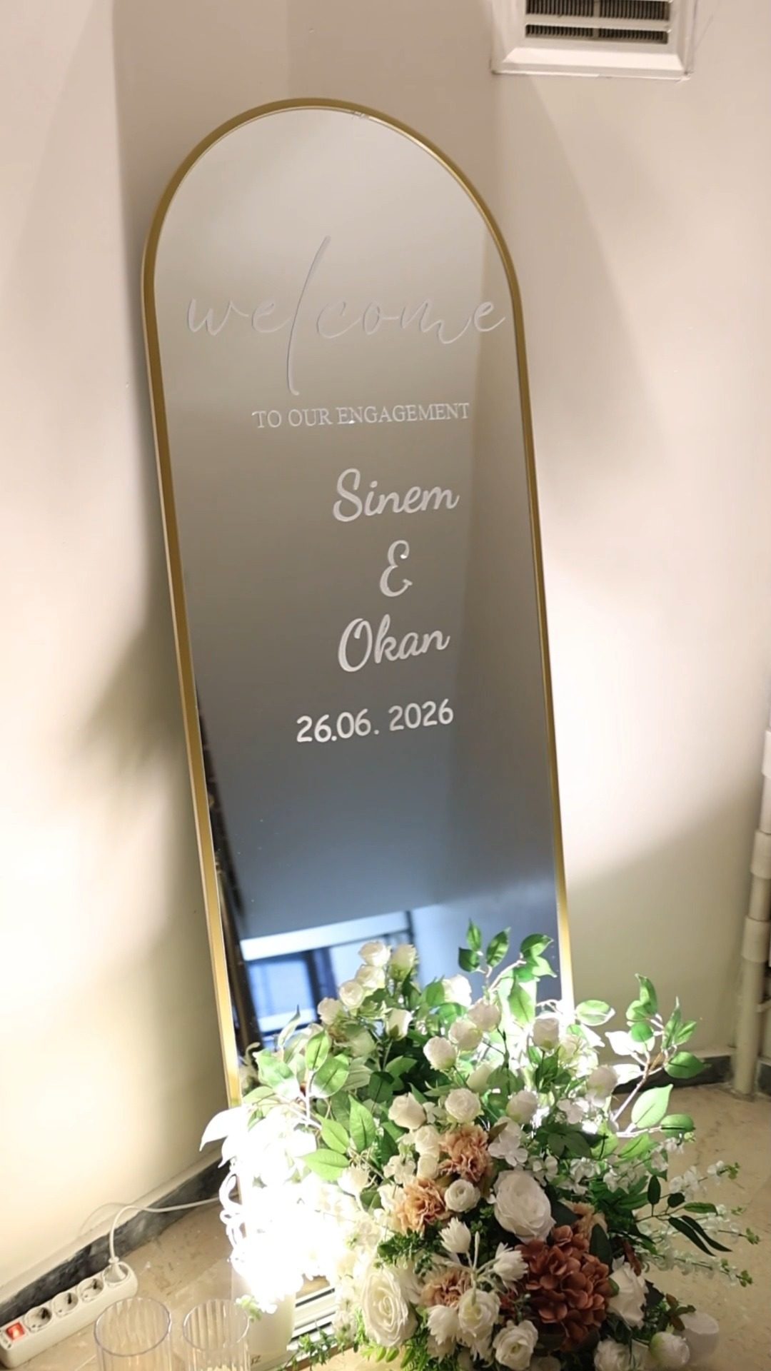 Nişan karşılama detayı - Palswedding